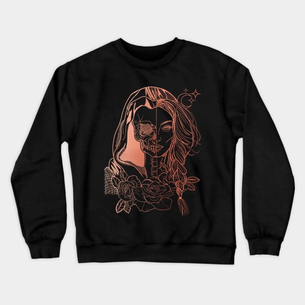 Feyre Rose Gold Crewneck Sweatshirt by theroseandraven